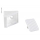 Mini furniture connectors, 10 pieces (white), 2-hole