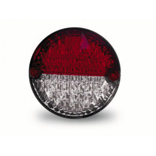 LED flashing brake/tail light 12V, 3/3/0.3W IP67 500 mm cable red