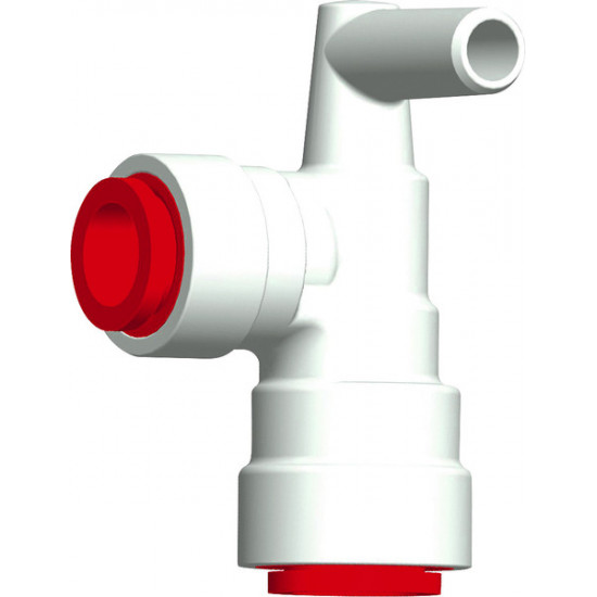 Red angled connector for JohnGuest 12mm / Uniquick 12mm