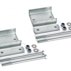 Drawbar adapter for bicycle carriers