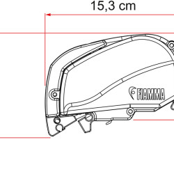 Fiamma F80S roof awning 4.0m, for vans and motorhomes