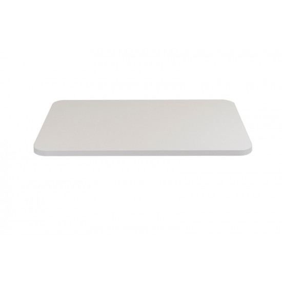 Lightweight tabletop - Top side: white high gloss - Underside: white matte - Edges: white high gloss - Size