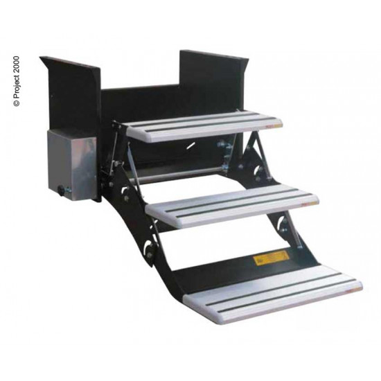 3-step entry step, 530mm, motor on the left