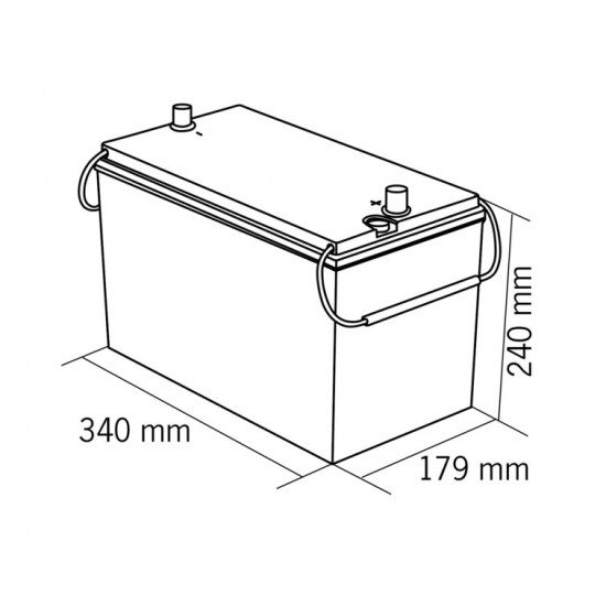 150 Ah high-performance LiFePO4 battery with exceptionally high peak discharge currents