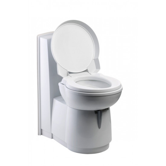Cassette toilet C263-CS, electric flush, white plastic