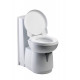 Cassette toilet C263-CS, electric flush, white plastic