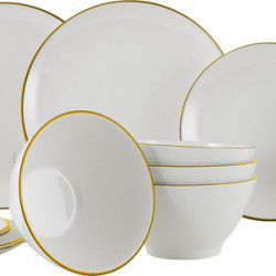 Gimex dinnerware set, gold