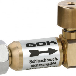 Hose rupture protection - 50 mbar