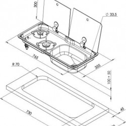 Cooker-sink combination FL1765