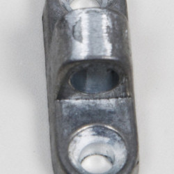 Vertical wall eyelets, aluminum, 5 pieces
