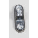 Vertical wall eyelets, aluminum, 5 pieces