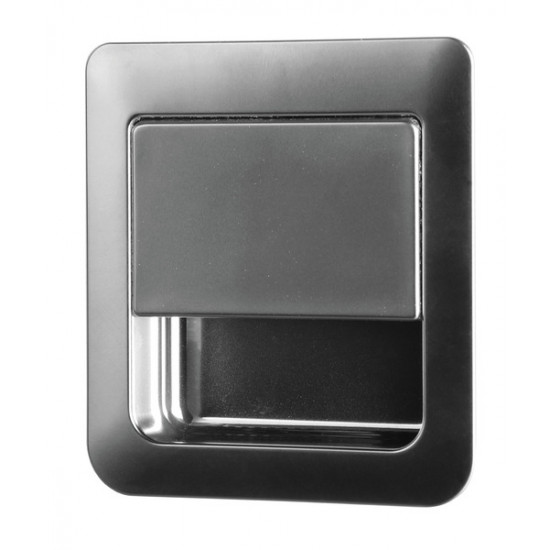 Snap lock 55 x 59 mm for door thicknesses 12 - 18 mm - matt chrome