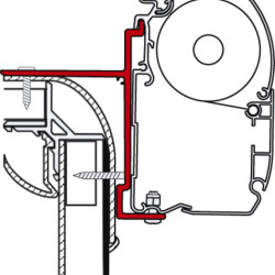 FIAMMA Awning adapter for Adria, ZIP motorhomes, Adria, Bürstner