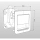 Snap lock 55 x 59 mm for door thicknesses 12 - 18 mm - matt chrome