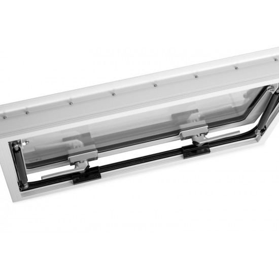 RW Explorer safety glass awning window for expedition vehicles - White