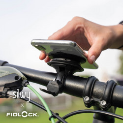 Universal magnetic phone holder for bicycles, strollers, etc.