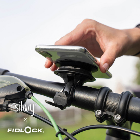 Universal magnetic phone holder for bicycles, strollers, etc.