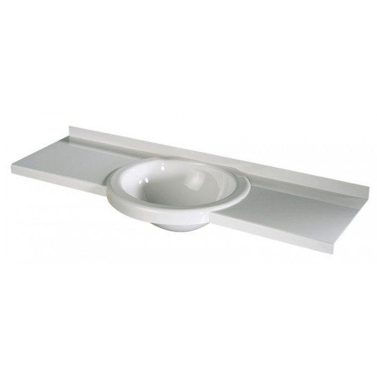 Designer washbasin 900 x 270mm, white