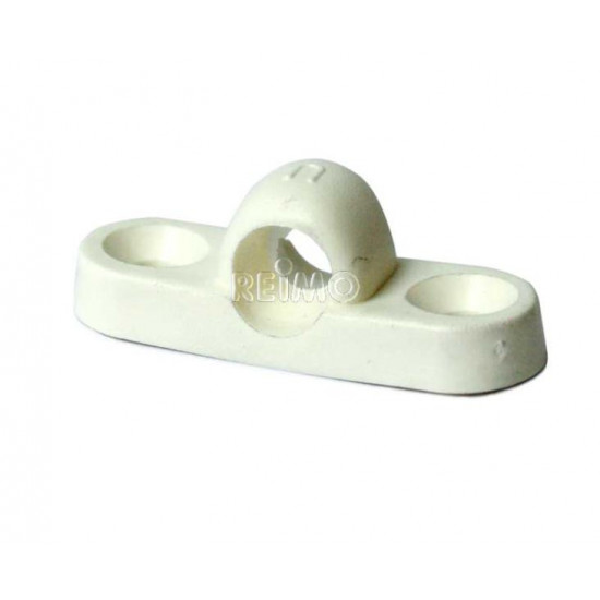 Horizontal wall eyelet, plastic, loose