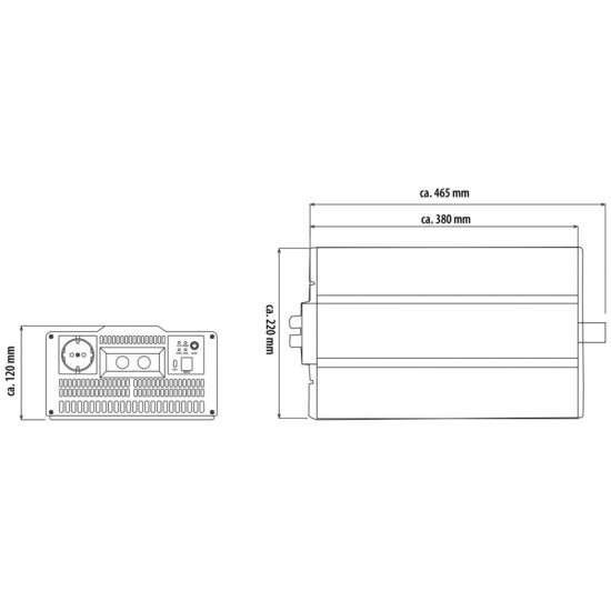 PowerWave Inverter 3000W – Sine wave inverter with grid priority switching of the latest generation