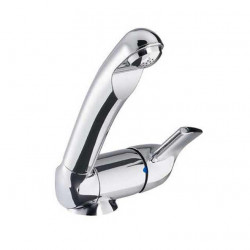 Single-lever mixer style with switch