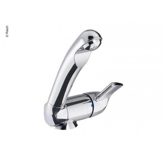 Single-lever mixer style with switch