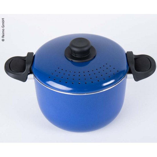 Aluminum camping cookware with non-stick coating - 9-piece set