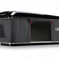 Airlander Plus roof tent - Grey fabric - Black shell - Medium X-Long