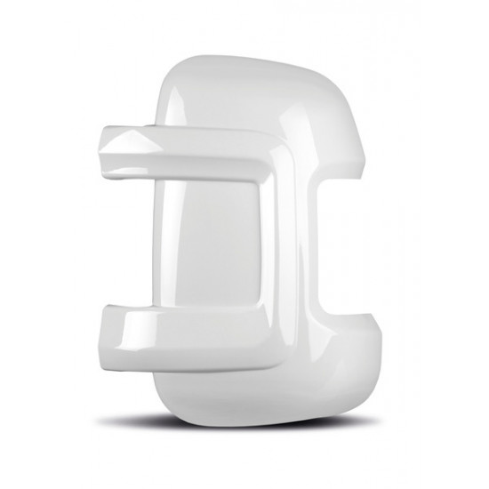Mirror protector set - high-gloss white - short version - Fiat Ducato and similar models