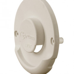 Cream-white exterior fireplace part for wall-mounted fireplace set ZR 80