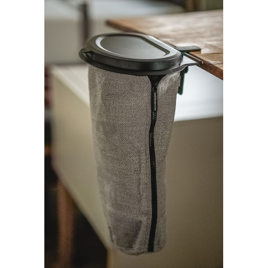 Flextrash waste bin, 3 liters, grey