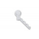 Clothes rail with suction cup - White