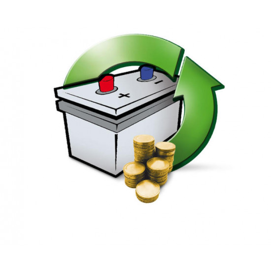 Deposit for acid battery