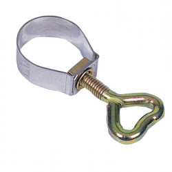 Pipe clamp with screw