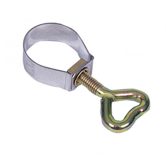 Pipe clamp with screw