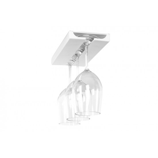 Holder for stemmed glasses - White