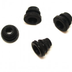 Retaining plugs - Black - Set of 4