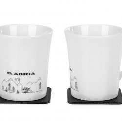 ADRIA Porcelain Magnetic Handled Mugs "CARGORY"
