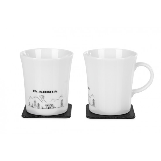 ADRIA Porcelain Magnetic Handled Mugs "CARGORY"