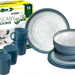 Melamine dinnerware set Tuscany - 16 pieces - For 4 people