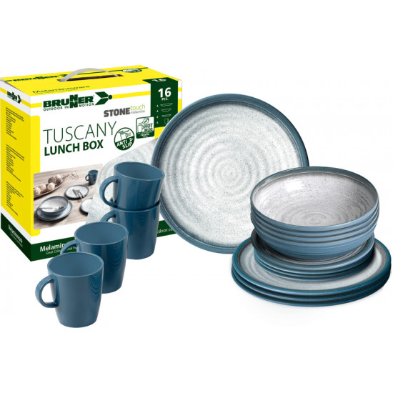 Melamine dinnerware set Tuscany - 16 pieces - For 4 people