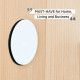 Metal nano-gel pads; set of 4, white, Ø 7.5 cm
