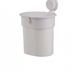 Suction cup bin, white, up to 3kg, push-button