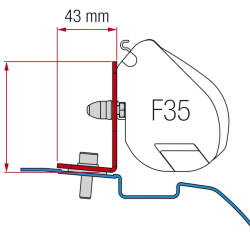 Fiamma Adapter Nissan NV200/Evalia for F35