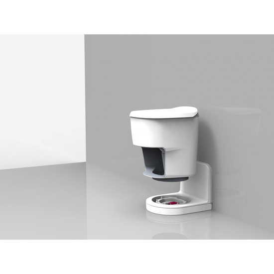 Clesana C1 – waterless toilet with L-adapter