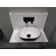 Oval washbasin made of Oritech