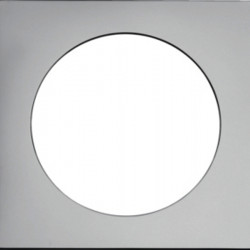 Berker INTEGRO Pure single frame, chrome finish