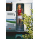 Mosquito door curtain, height adjustable