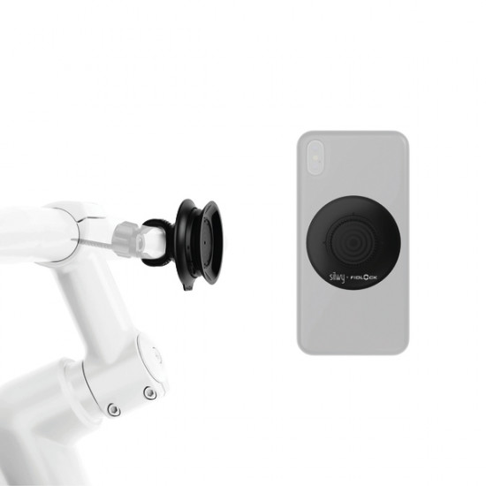 Universal magnetic phone holder for bicycles, strollers, etc.