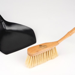 Holiday Travel Hand Broom and Dustpan Set, Bamboo